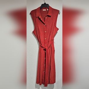 Pockets Orange dress XL